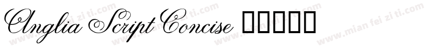 Anglia Script Concise字体转换